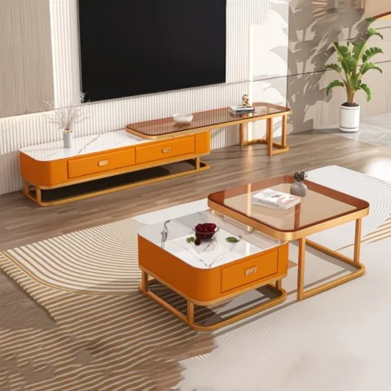 Зурагтны стенк+Ширээ хосоороо